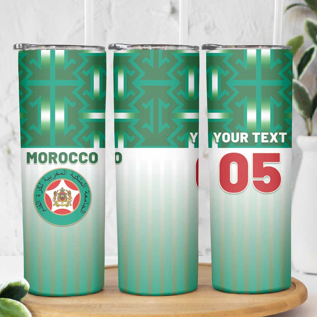 Custom Morocco Football Skinny Tumbler 1994 Retro Green Version - Wonder Print Shop