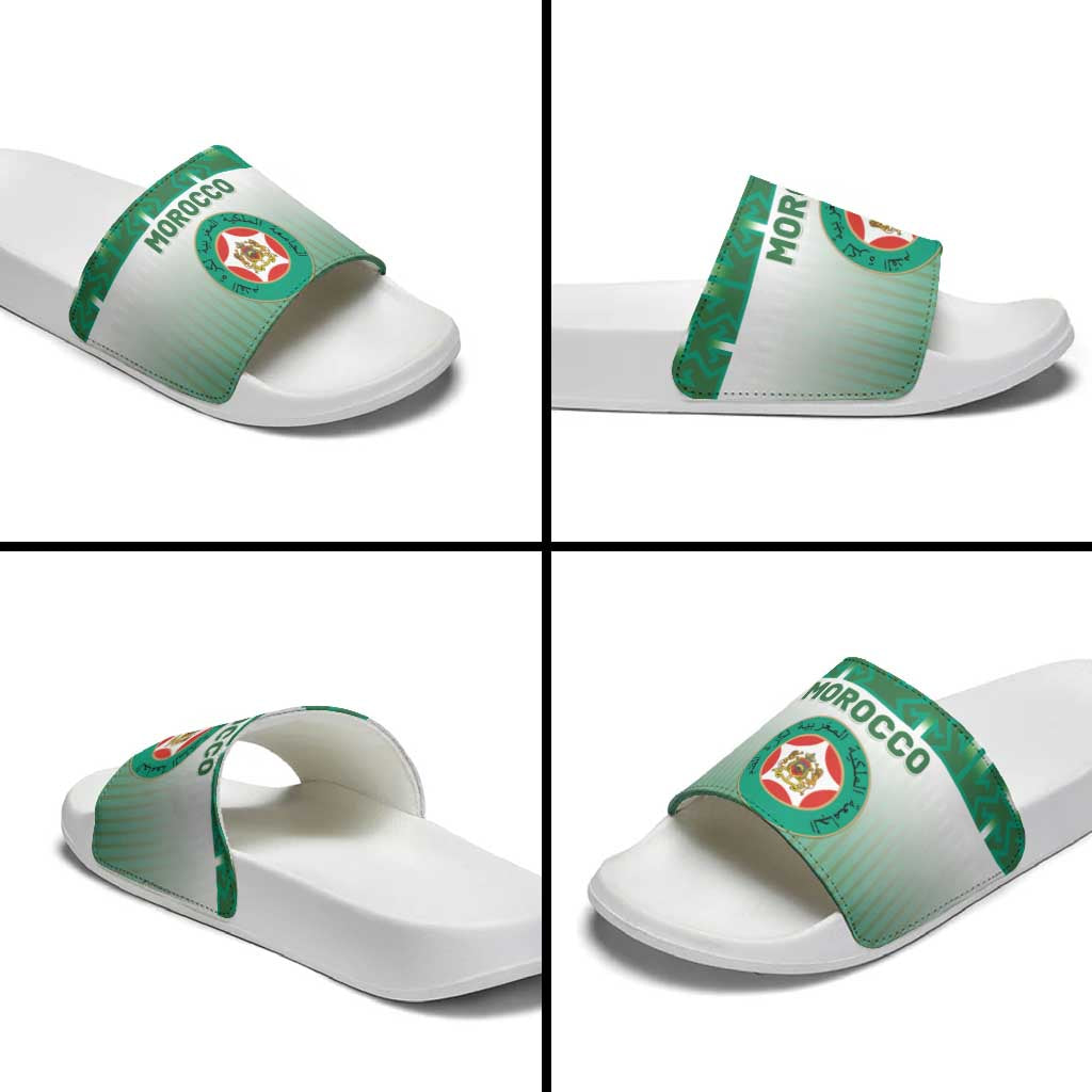 Morocco Football Slide Sandals 1994 Retro Green Version - Wonder Print Shop