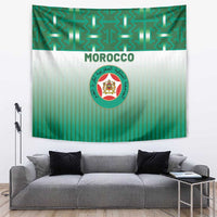 Morocco Football Tapestry 1994 Retro Green Version - Wonder Print Shop