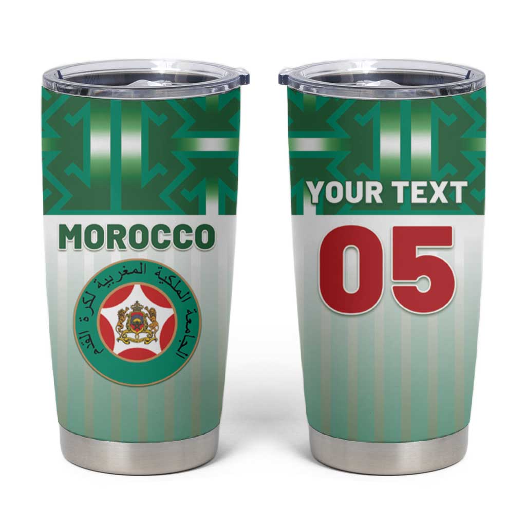 Custom Morocco Football Tumbler Cup 1994 Retro Green Version - Wonder Print Shop