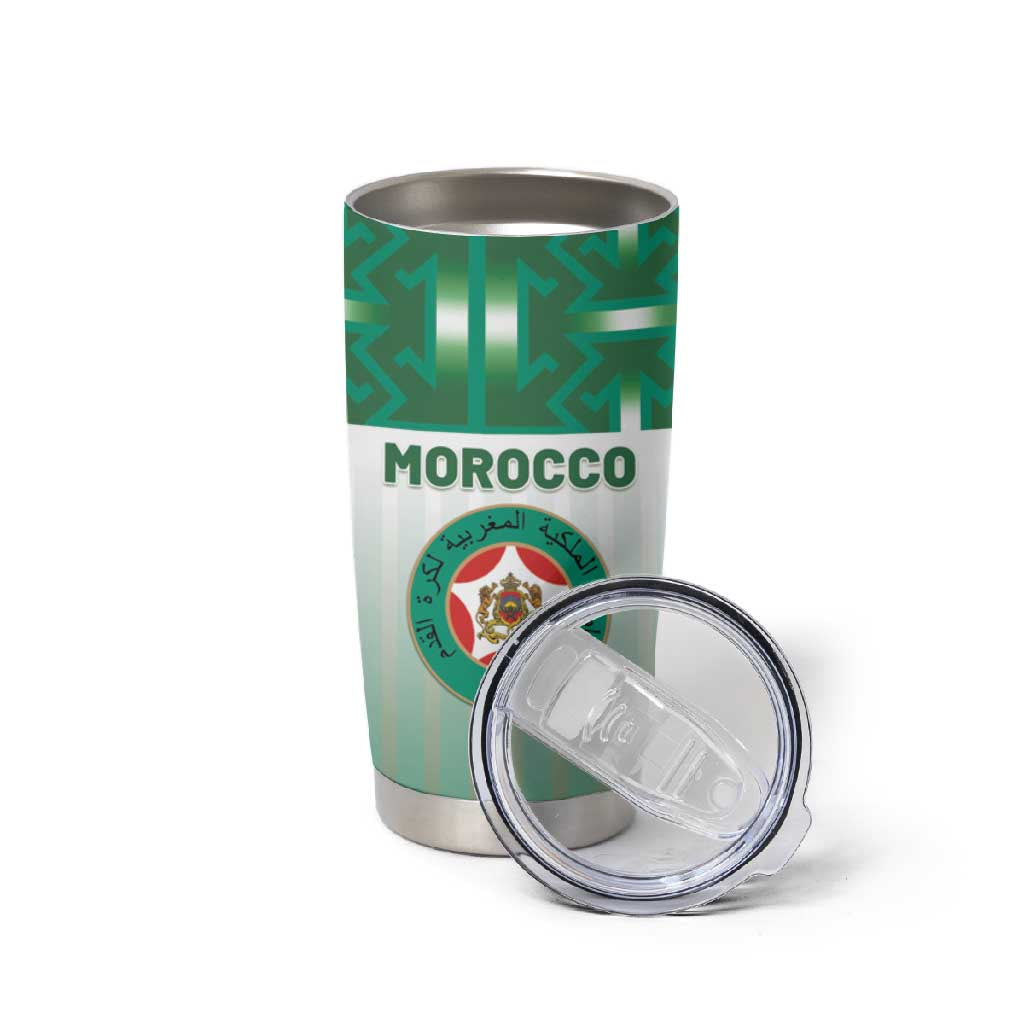 Custom Morocco Football Tumbler Cup 1994 Retro Green Version - Wonder Print Shop