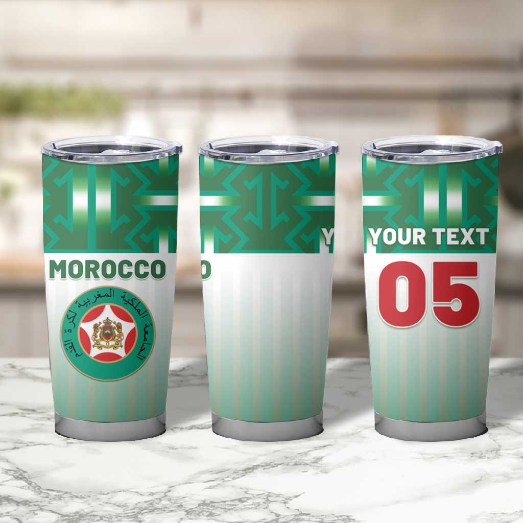 Custom Morocco Football Tumbler Cup 1994 Retro Green Version - Wonder Print Shop