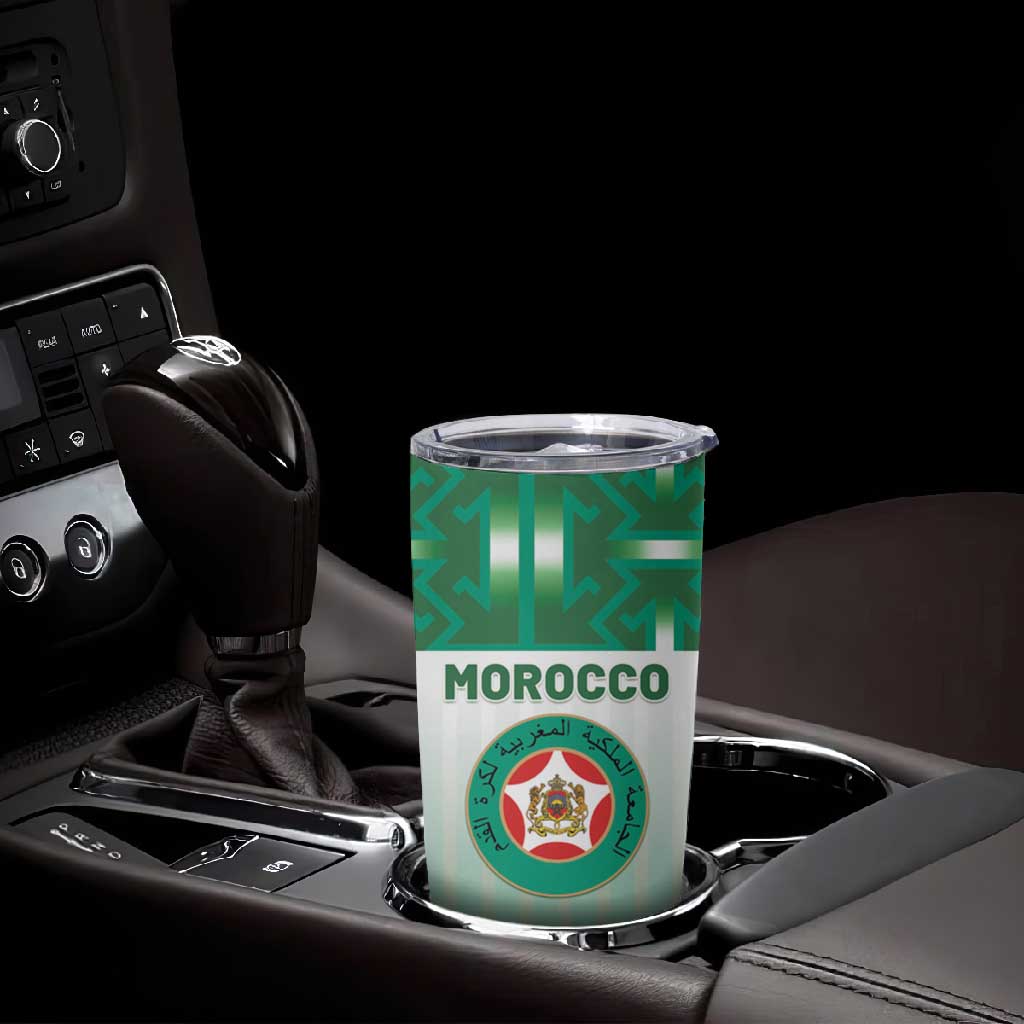 Custom Morocco Football Tumbler Cup 1994 Retro Green Version - Wonder Print Shop