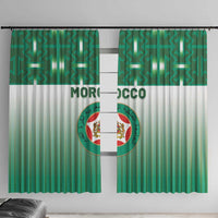 Morocco Football Window Curtain 1994 Retro Green Version - Wonder Print Shop