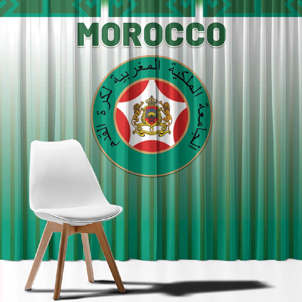 Morocco Football Window Curtain 1994 Retro Green Version - Wonder Print Shop