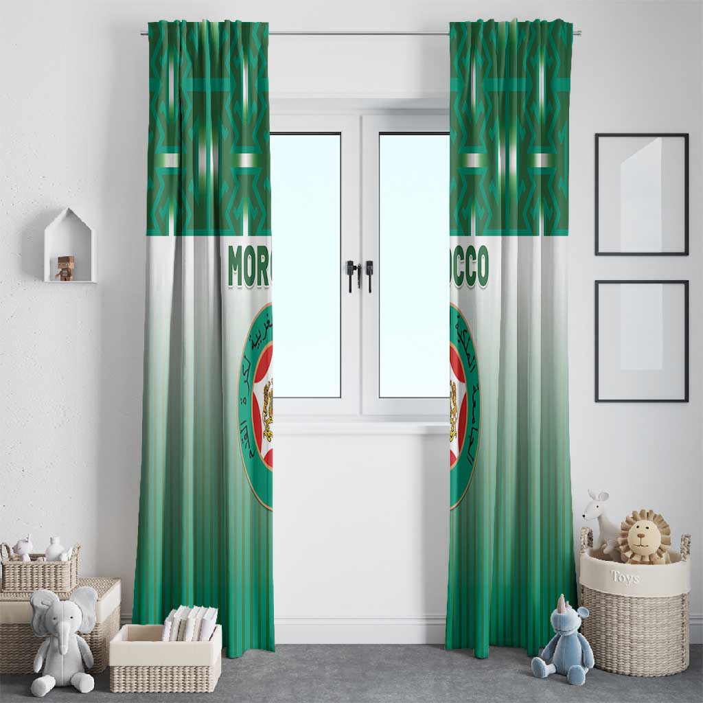 Morocco Football Window Curtain 1994 Retro Green Version - Wonder Print Shop
