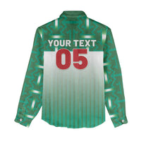 Custom Morocco Football Women Casual Shirt 1994 Retro Green Version - Wonder Print Shop