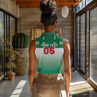 Custom Morocco Football Women Sleeveless Polo Shirt 1994 Retro Green Version - Wonder Print Shop