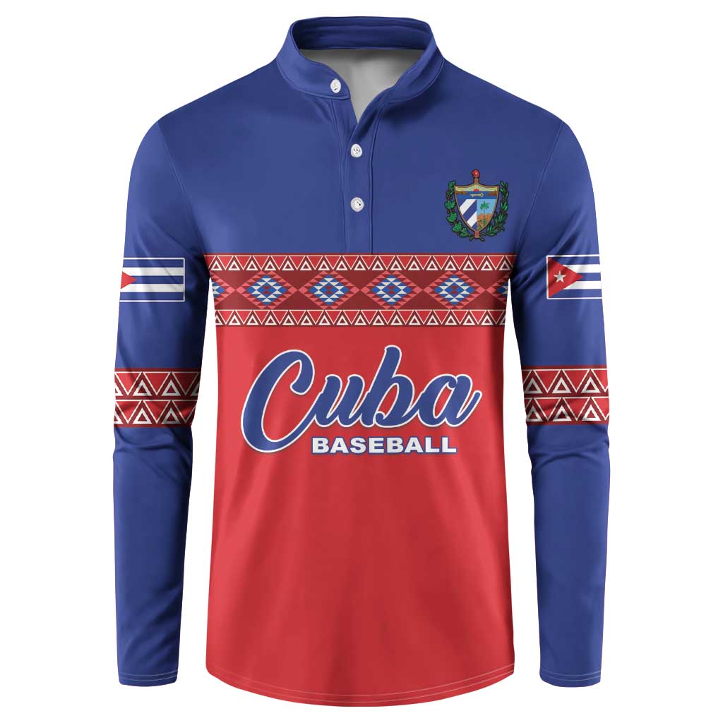 Custom Cuba Baseball Button Sweatshirt Special Version