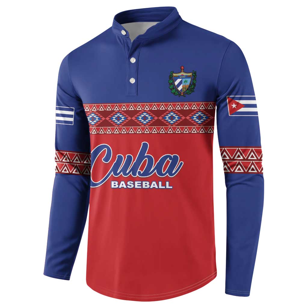 Custom Cuba Baseball Button Sweatshirt Special Version