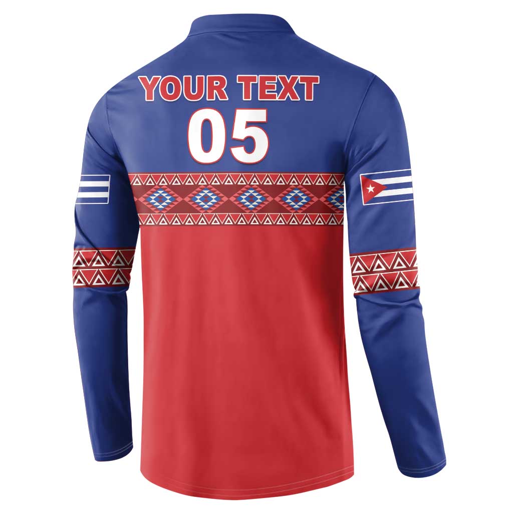 Custom Cuba Baseball Button Sweatshirt Special Version