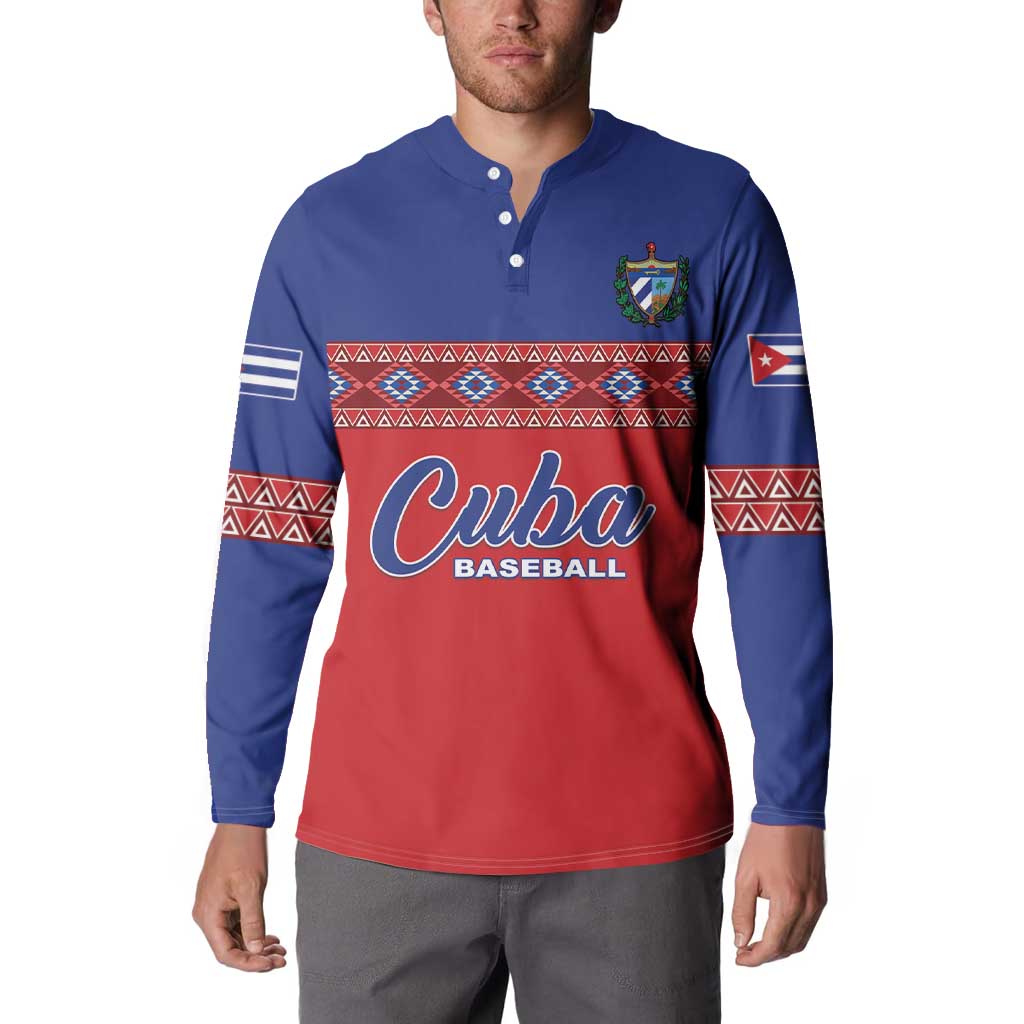 Custom Cuba Baseball Button Sweatshirt Special Version