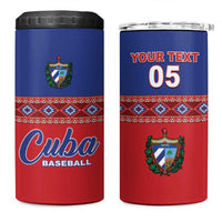 Custom Cuba Baseball 4 in 1 Can Cooler Tumbler Special Version