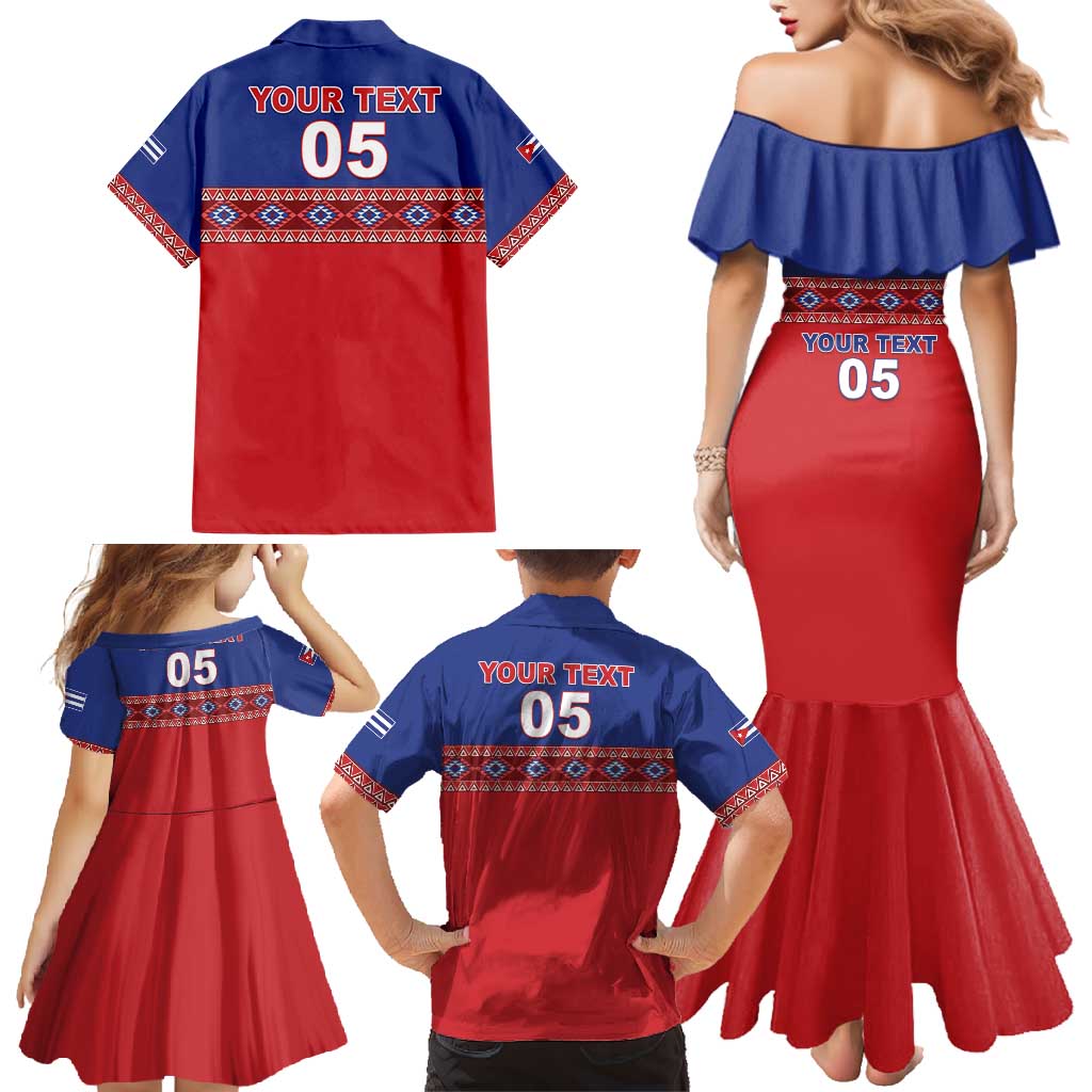 Custom Cuba Baseball Family Matching Mermaid Dress and Hawaiian Shirt Special Version