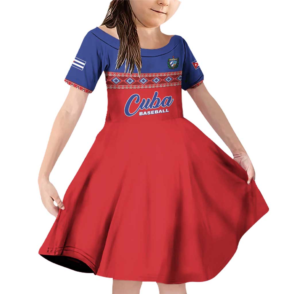 Custom Cuba Baseball Family Matching Off Shoulder Short Dress and Hawaiian Shirt Special Version