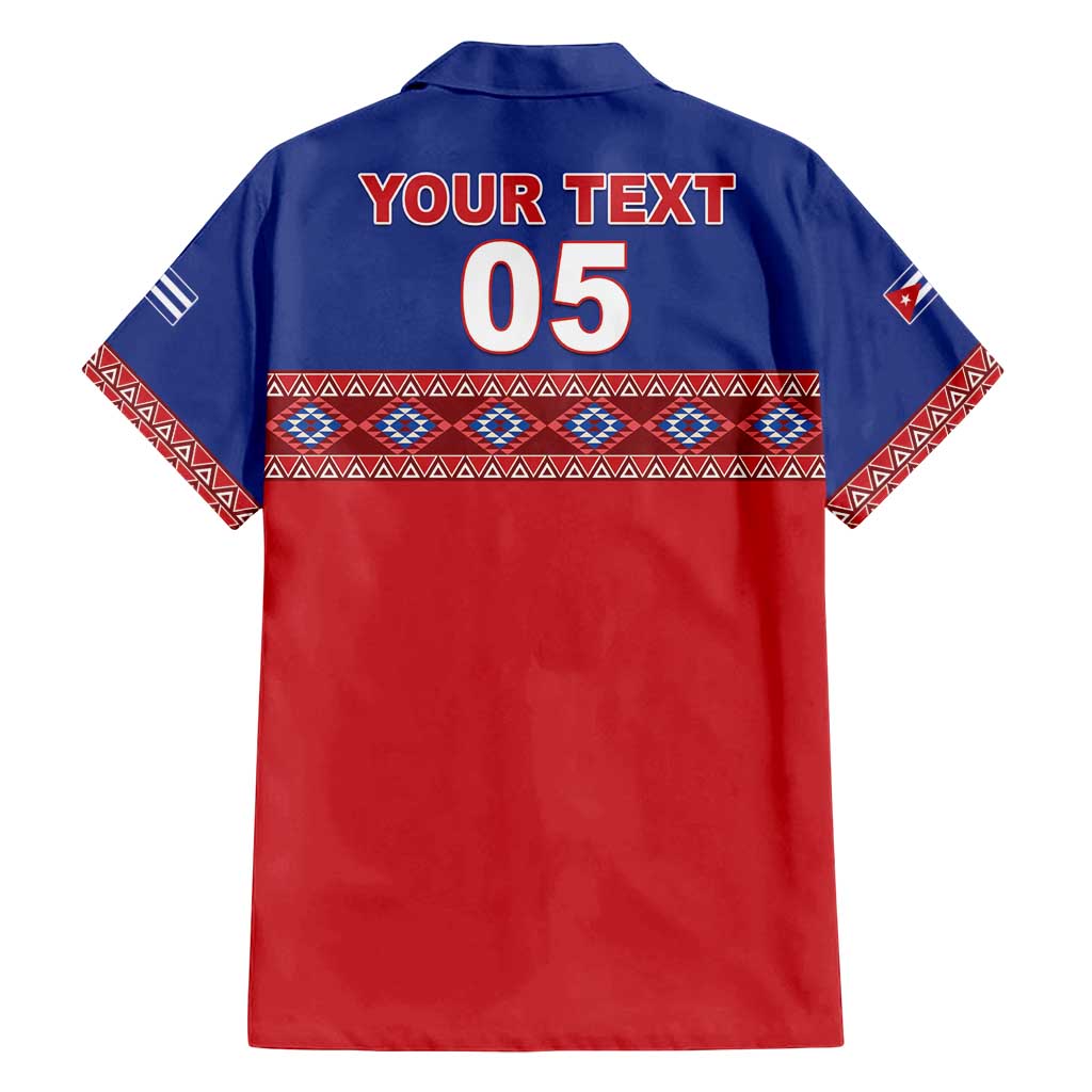 Custom Cuba Baseball Family Matching Off Shoulder Short Dress and Hawaiian Shirt Special Version