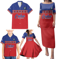 Custom Cuba Baseball Family Matching Puletasi and Hawaiian Shirt Special Version