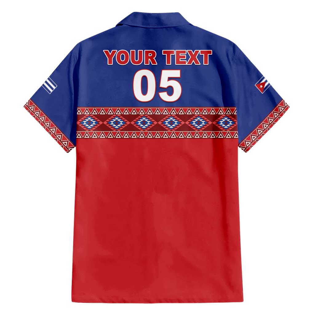 Custom Cuba Baseball Family Matching Short Sleeve Bodycon Dress and Hawaiian Shirt Special Version