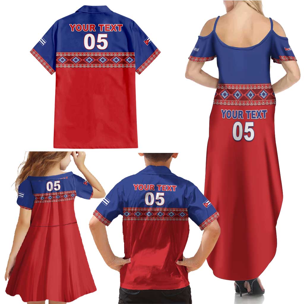 Custom Cuba Baseball Family Matching Summer Maxi Dress and Hawaiian Shirt Special Version