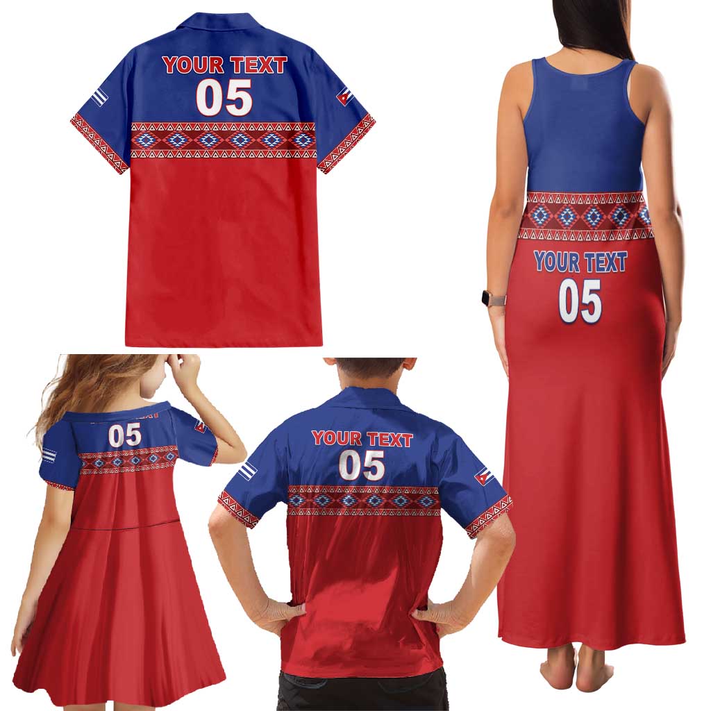 Custom Cuba Baseball Family Matching Tank Maxi Dress and Hawaiian Shirt Special Version