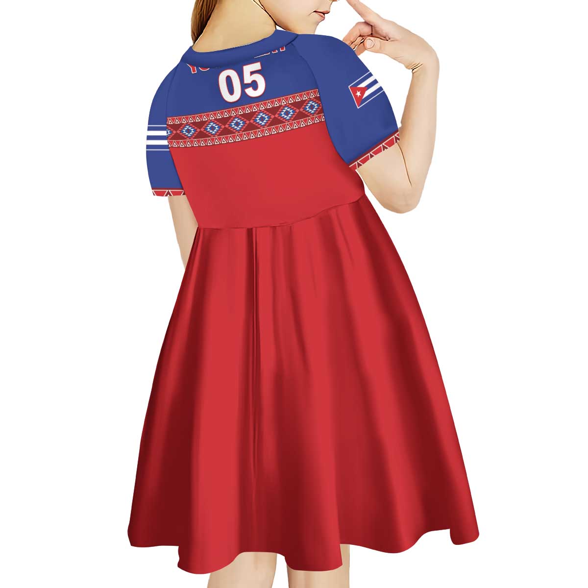 Custom Cuba Baseball Kid Short Sleeve Dress Special Version