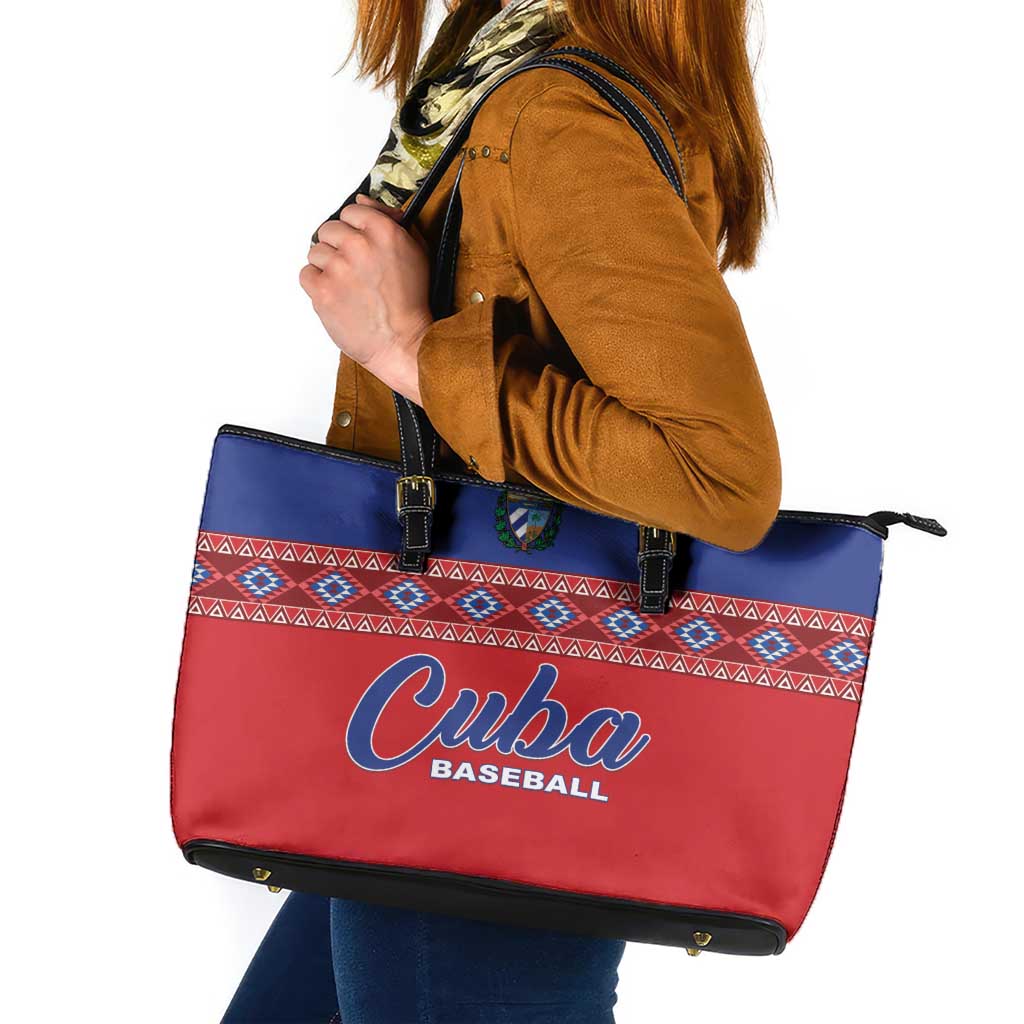 Cuba Baseball Leather Tote Bag Special Version