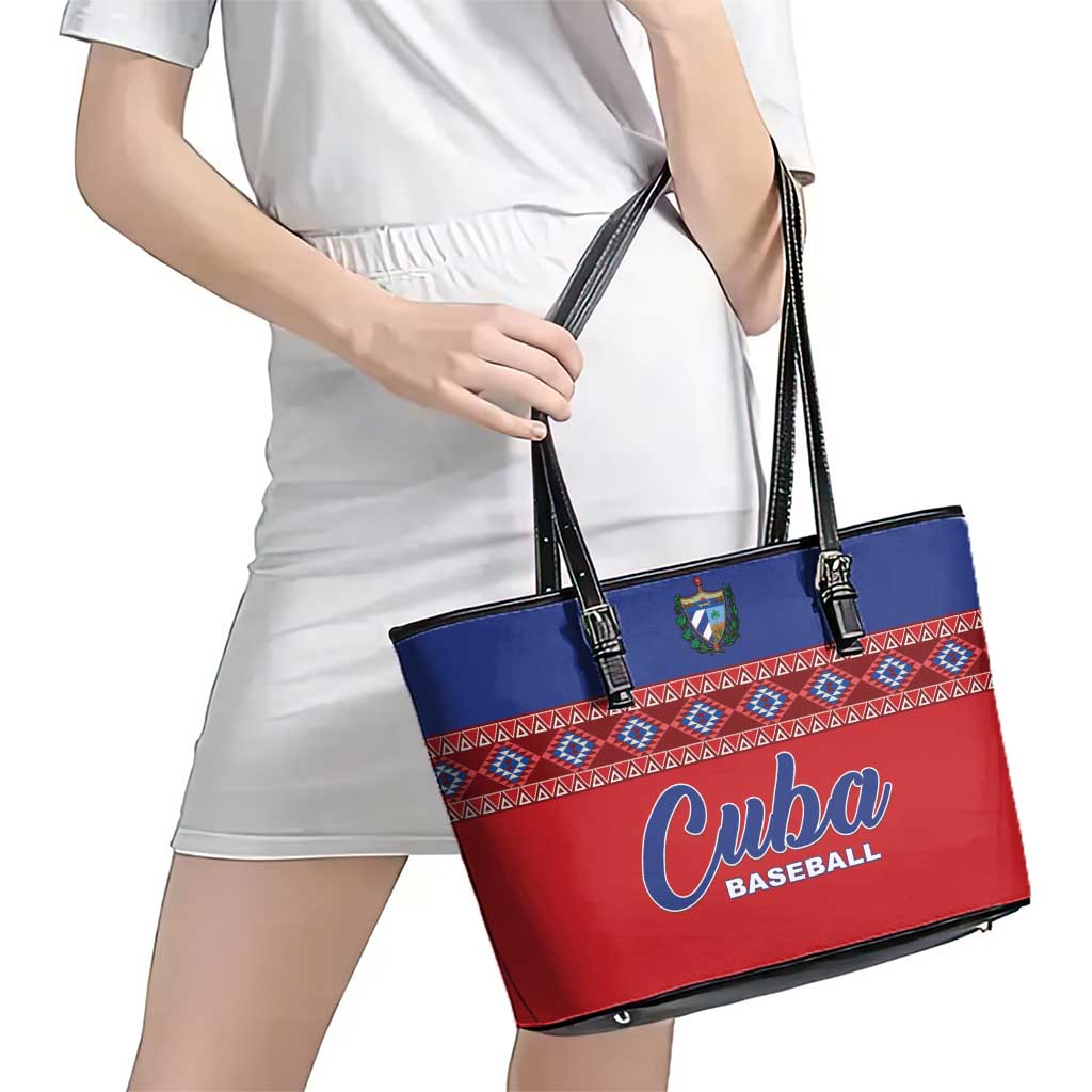 Cuba Baseball Leather Tote Bag Special Version