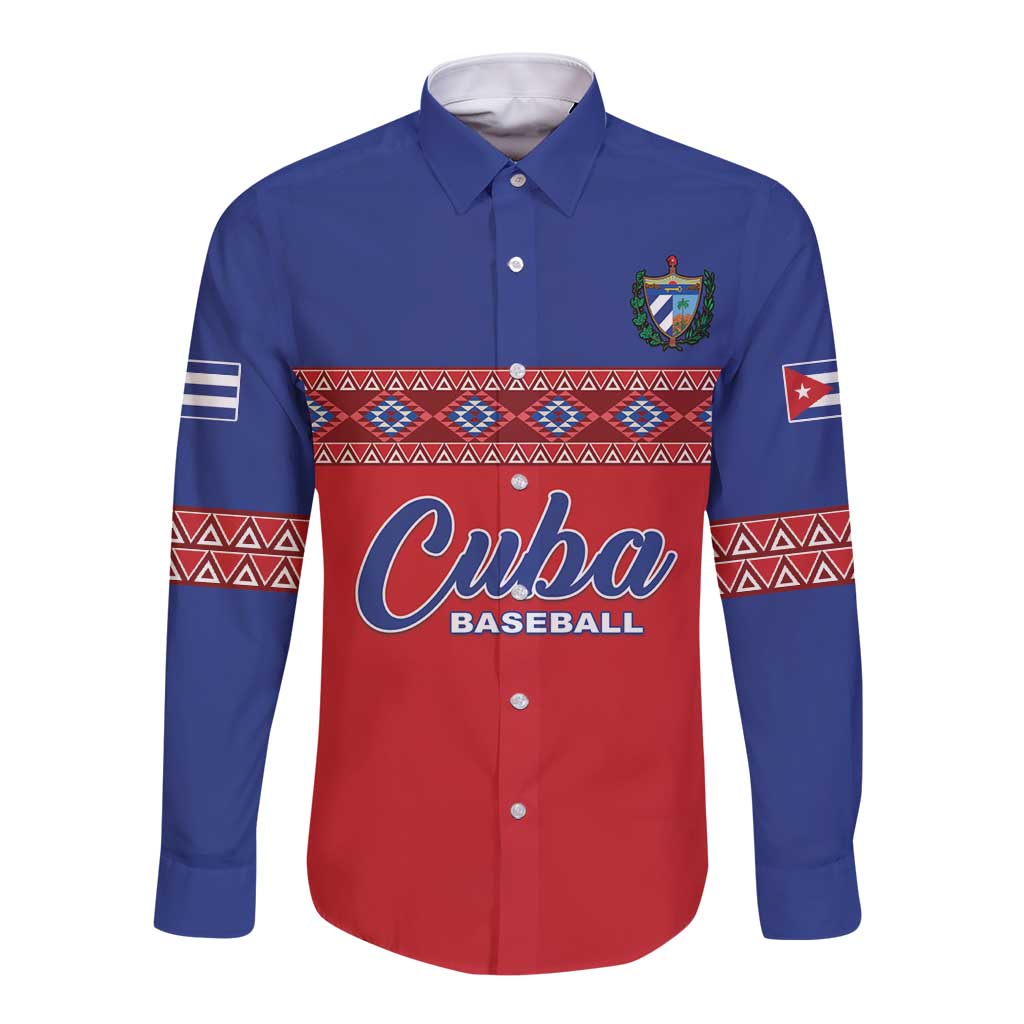 Custom Cuba Baseball Long Sleeve Button Shirt Special Version