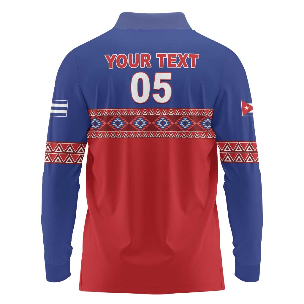 Custom Cuba Baseball Long Sleeve Polo Shirt Special Version