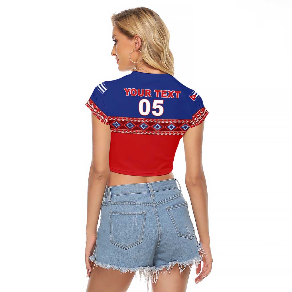 Custom Cuba Baseball Raglan Cropped T Shirt Special Version