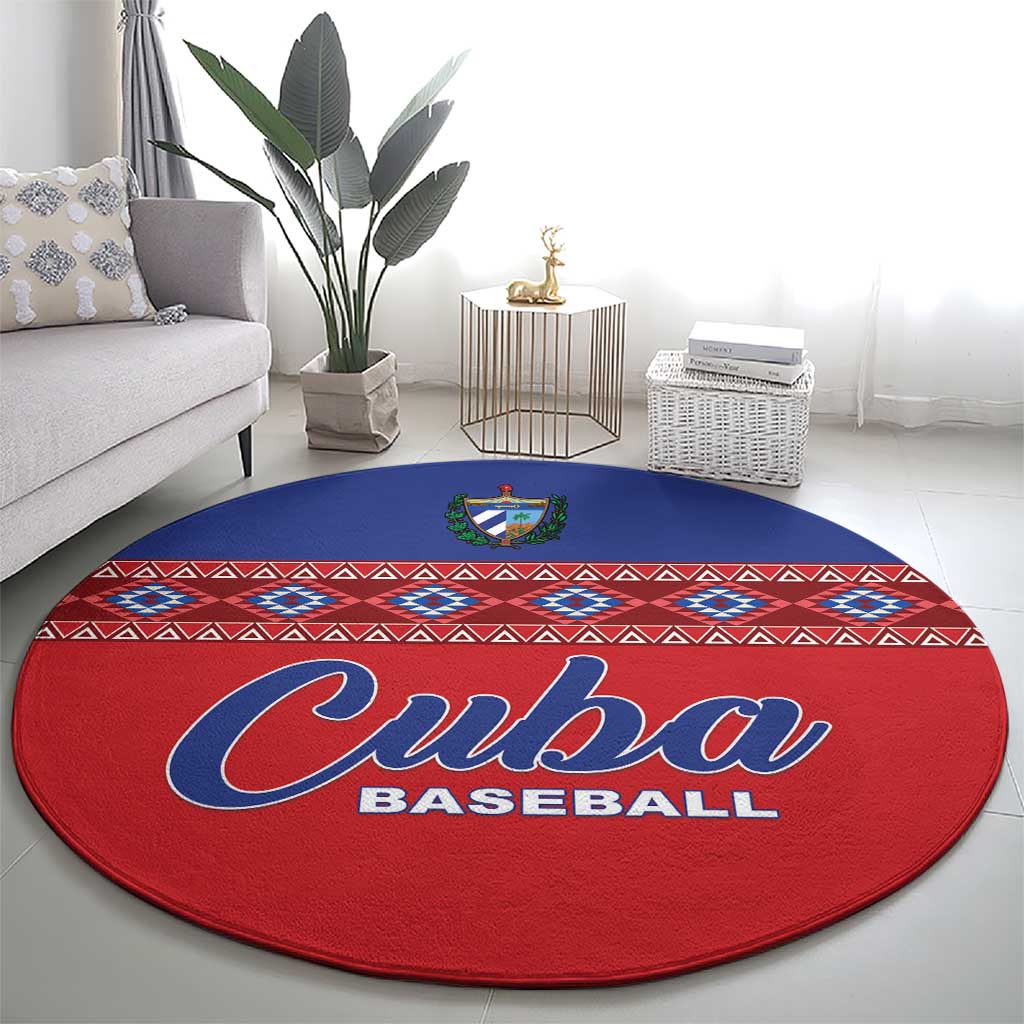 Cuba Baseball Round Carpet Special Version