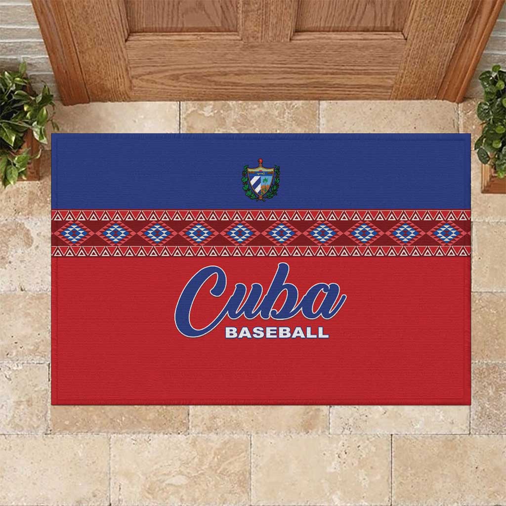 Cuba Baseball Rubber Doormat Special Version