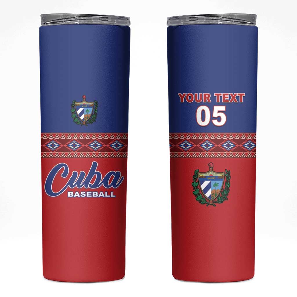 Custom Cuba Baseball Skinny Tumbler Special Version