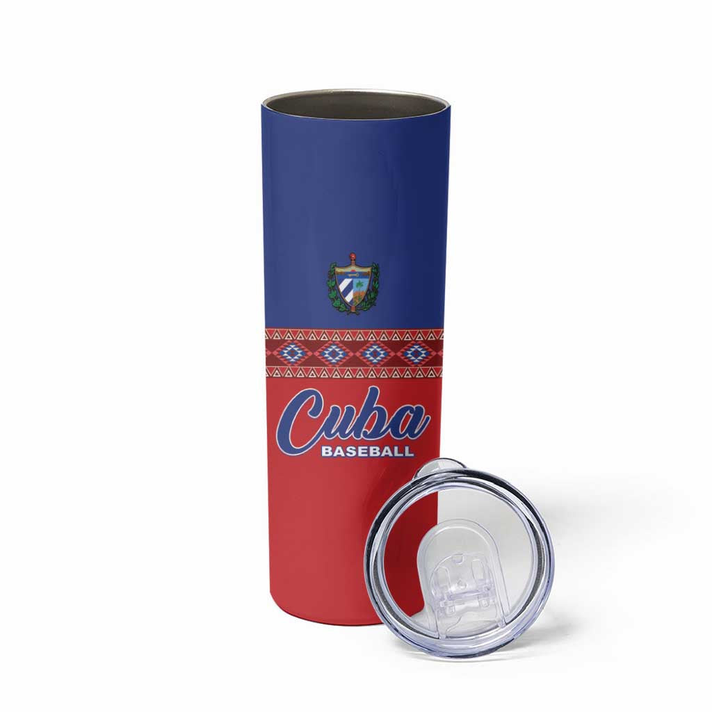 Custom Cuba Baseball Skinny Tumbler Special Version