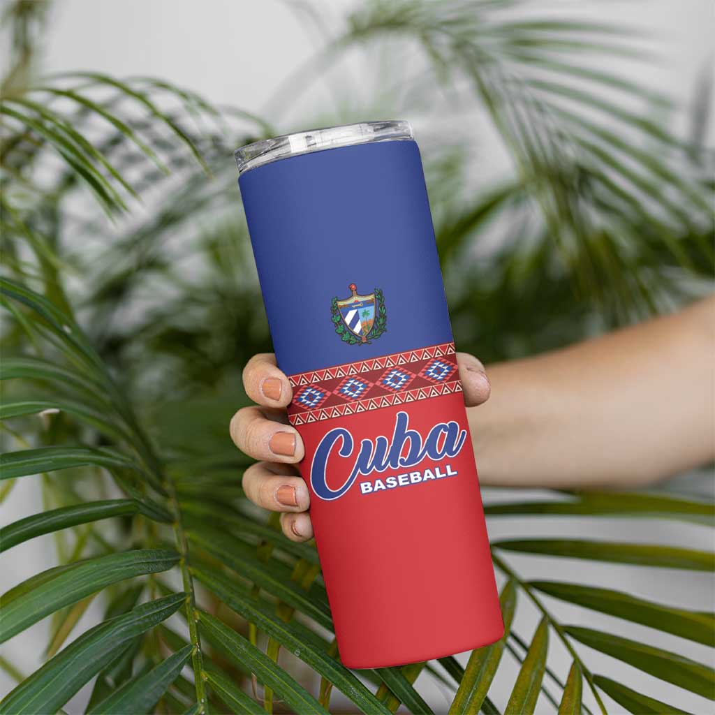 Custom Cuba Baseball Skinny Tumbler Special Version