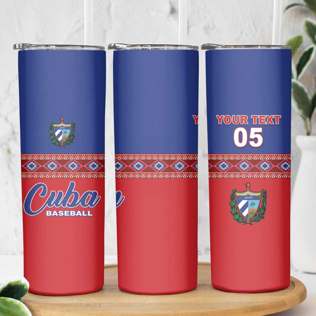 Custom Cuba Baseball Skinny Tumbler Special Version