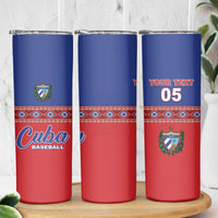 Custom Cuba Baseball Skinny Tumbler Special Version