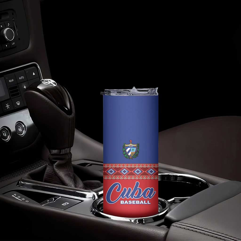 Custom Cuba Baseball Skinny Tumbler Special Version