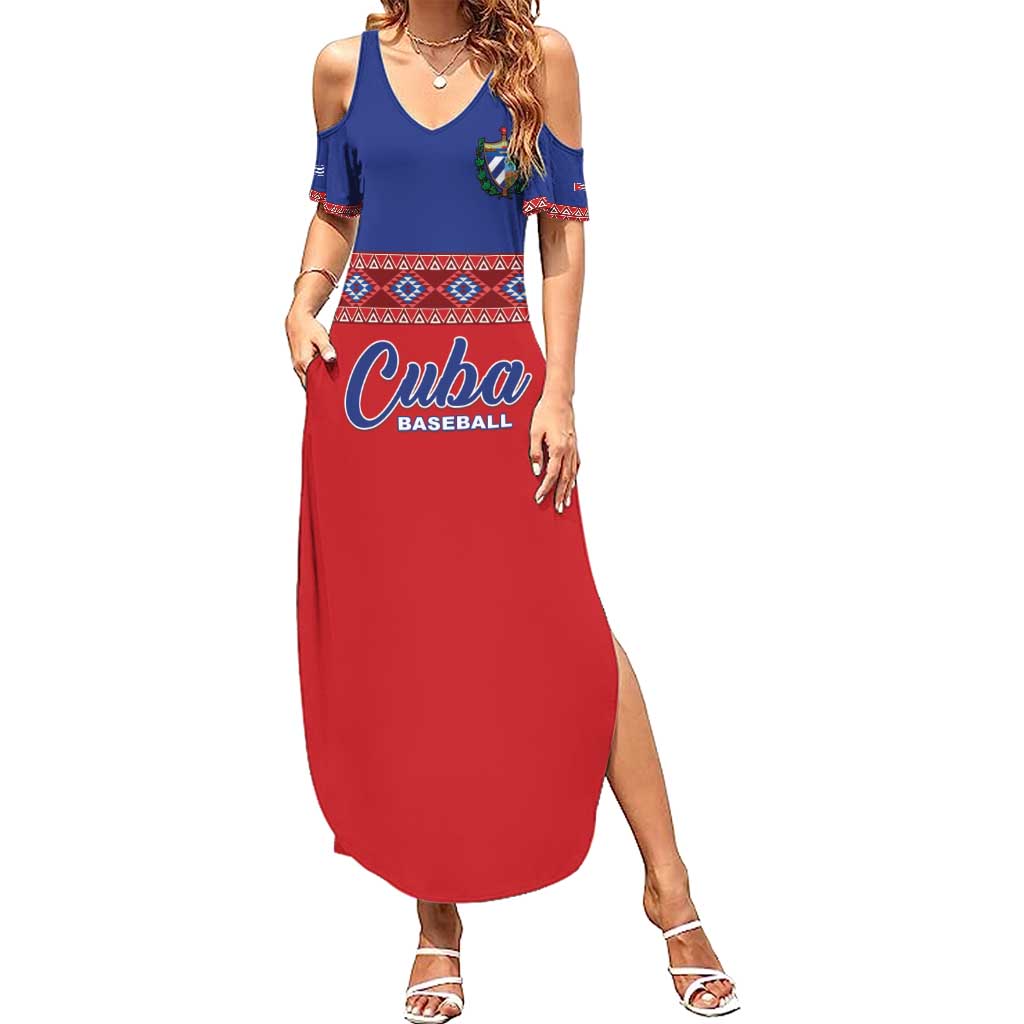 Custom Cuba Baseball Summer Maxi Dress Special Version