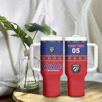 Custom Cuba Baseball Tumbler With Handle Special Version