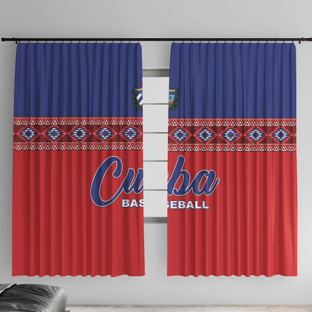 Cuba Baseball Window Curtain Special Version