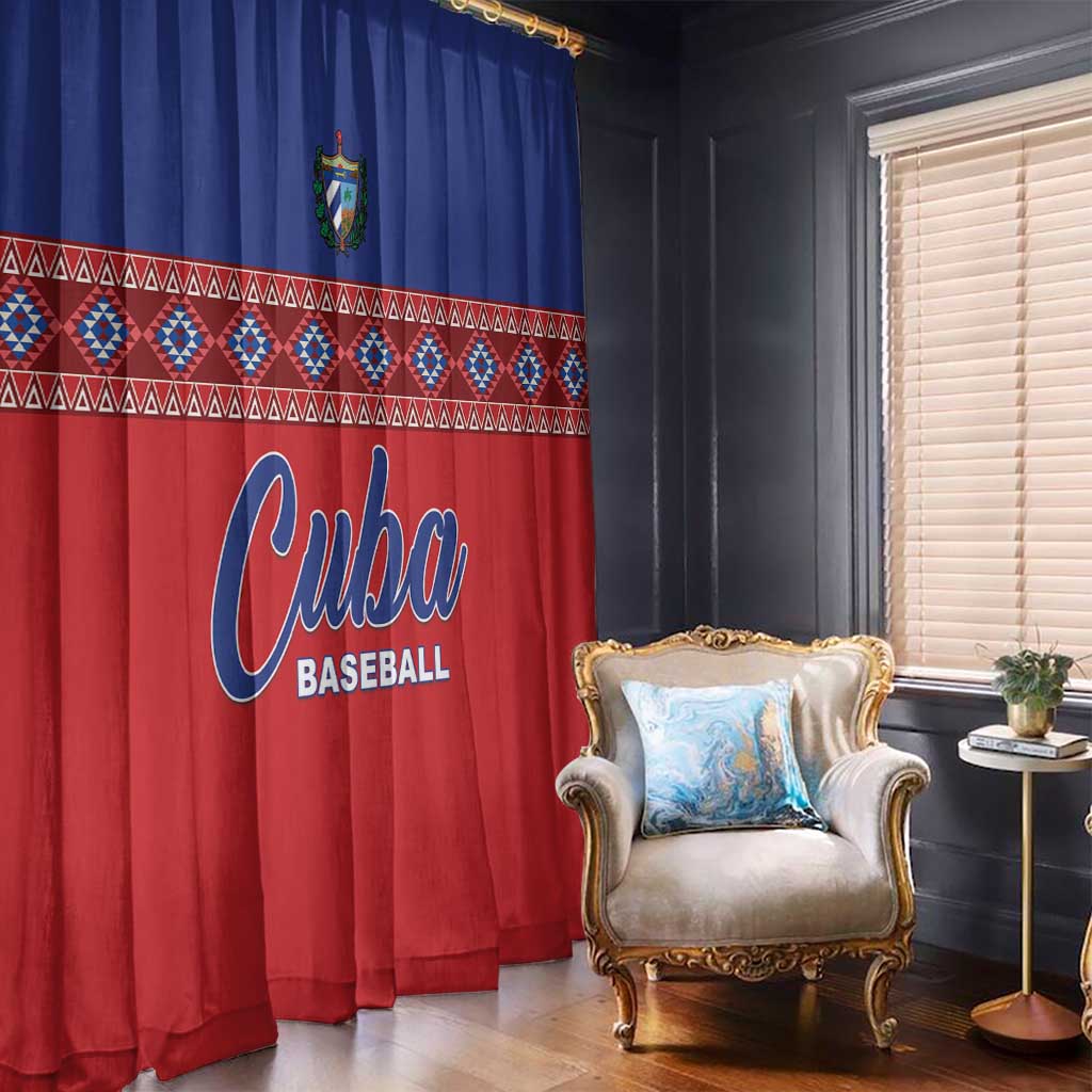 Cuba Baseball Window Curtain Special Version