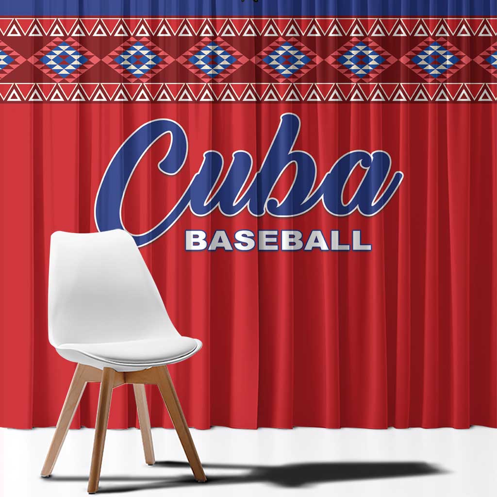 Cuba Baseball Window Curtain Special Version