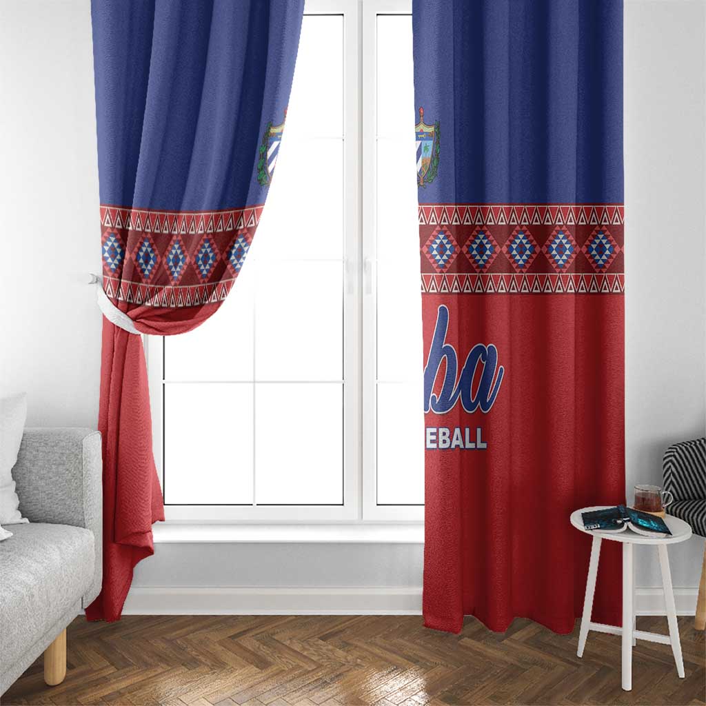 Cuba Baseball Window Curtain Special Version