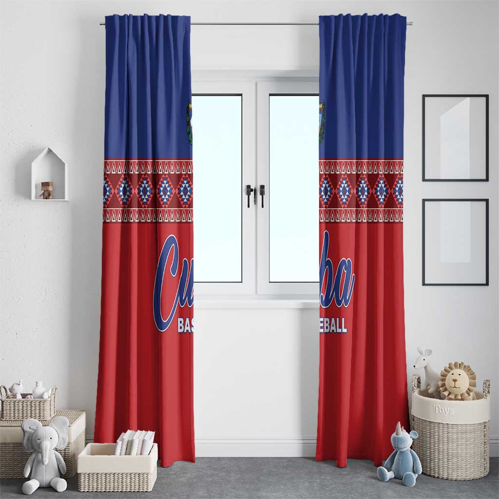 Cuba Baseball Window Curtain Special Version
