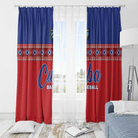 Cuba Baseball Window Curtain Special Version