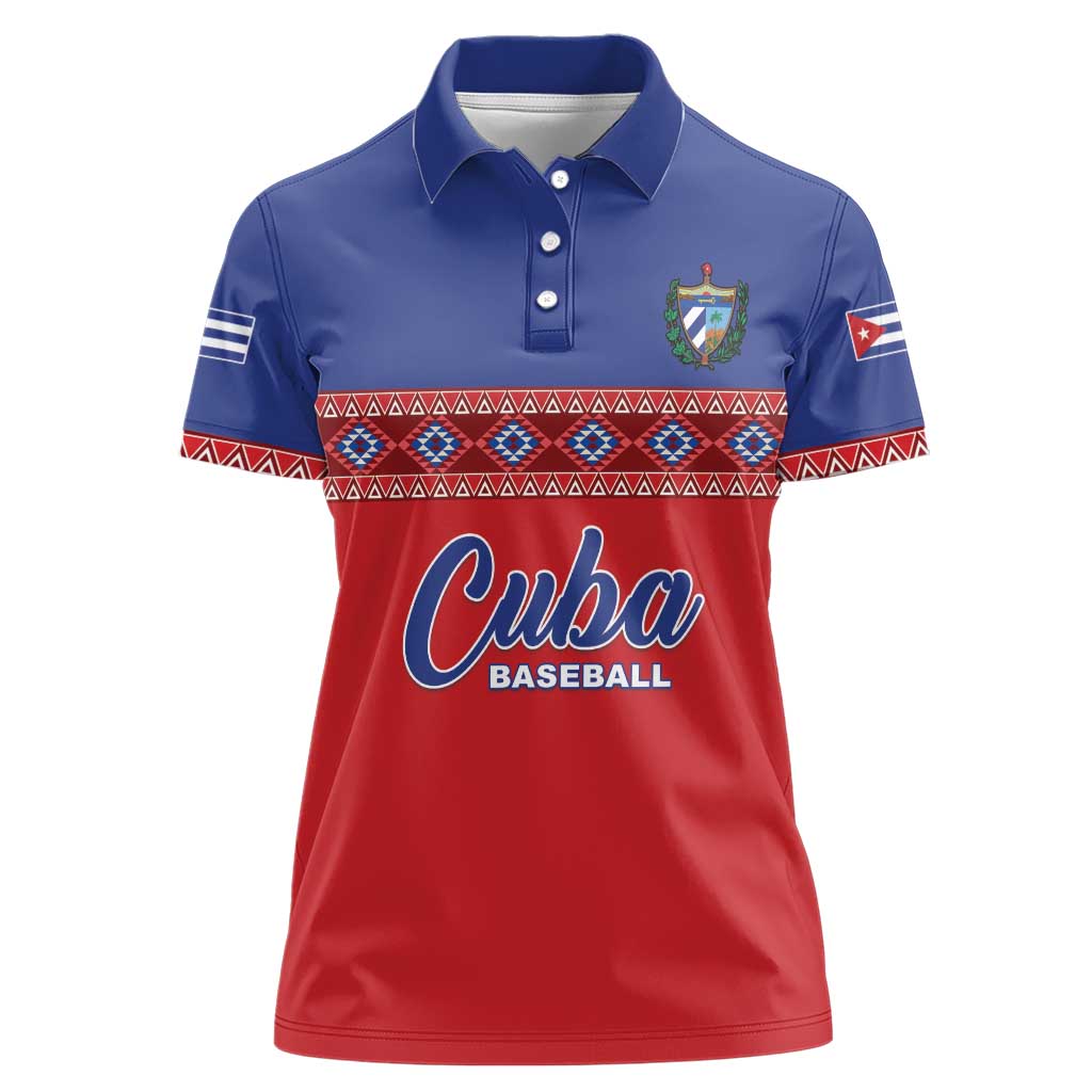 Custom Cuba Baseball Women Polo Shirt Special Version