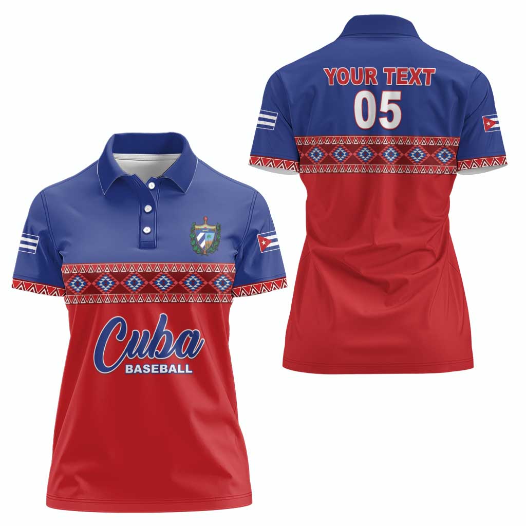 Custom Cuba Baseball Women Polo Shirt Special Version