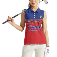 Custom Cuba Baseball Women Sleeveless Polo Shirt Special Version