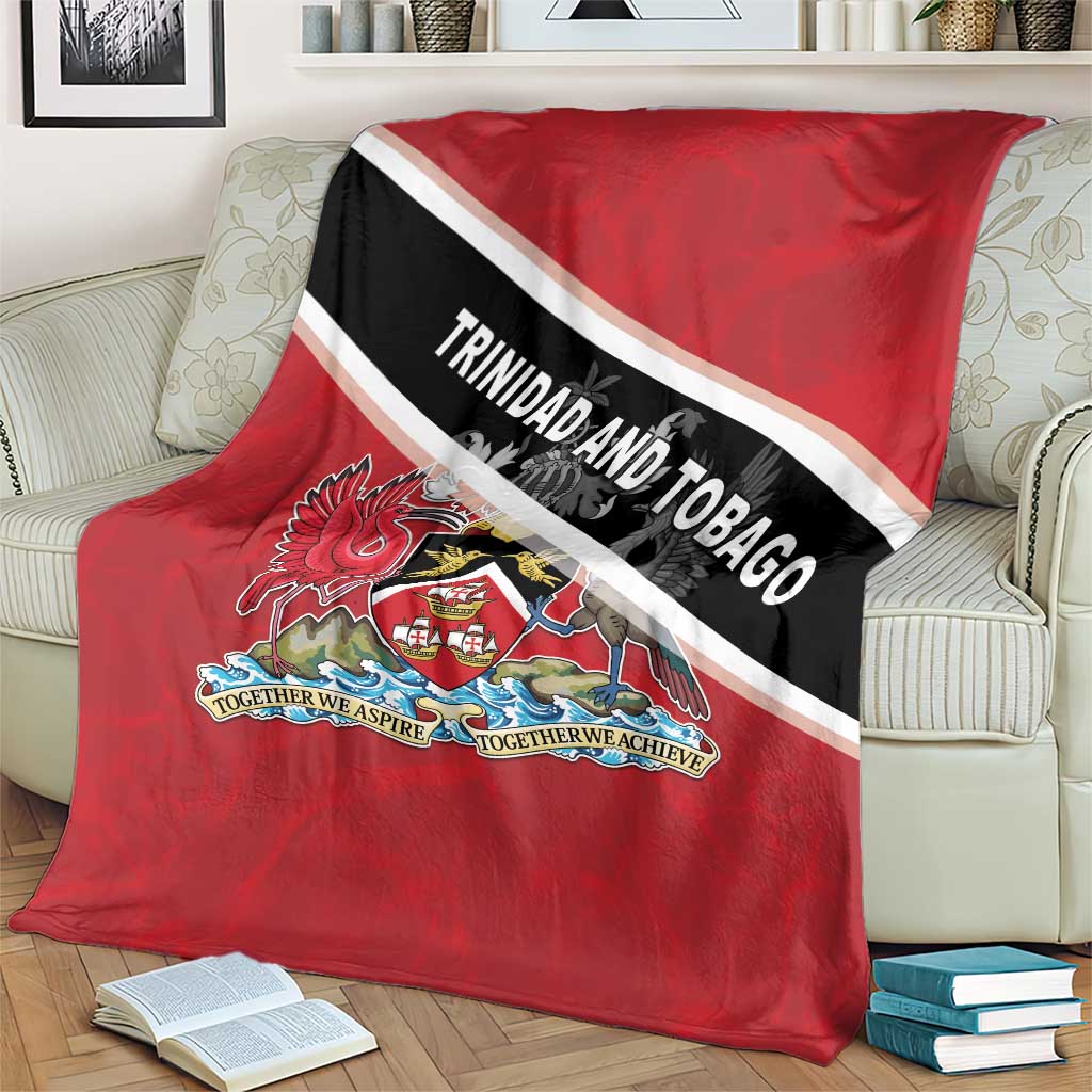 Trinidad and Tobago Blanket Coat Of Arms Flag Style